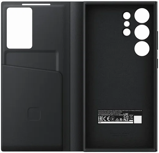 Origineel Samsung Galaxy S24 Ultra Hoesje Smart View Wallet Case Zwart afbeelding 7