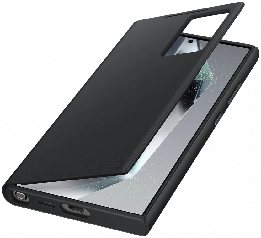 Origineel Samsung Galaxy S24 Ultra Hoesje Smart View Wallet Case Zwart afbeelding 2