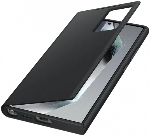 Origineel Samsung Galaxy S24 Ultra Hoesje Smart View Wallet Case Zwart afbeelding 2
