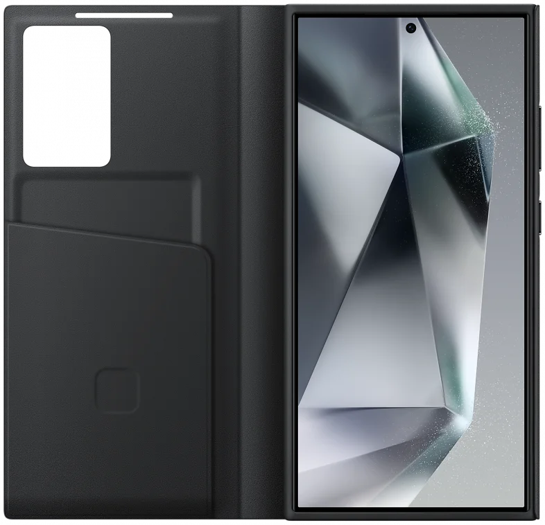 Origineel Samsung Galaxy S24 Ultra Hoesje Smart View Wallet Case Zwart afbeelding 4