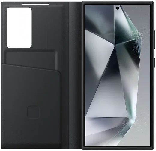 Origineel Samsung Galaxy S24 Ultra Hoesje Smart View Wallet Case Zwart afbeelding 4
