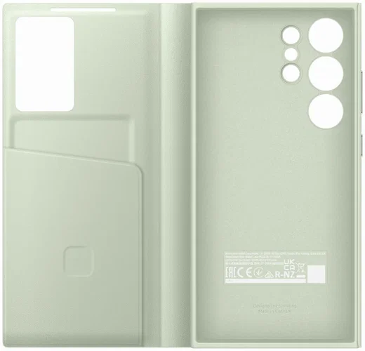 Origineel Samsung Galaxy S24 Ultra Hoesje Smart View Wallet Case Groen afbeelding 3