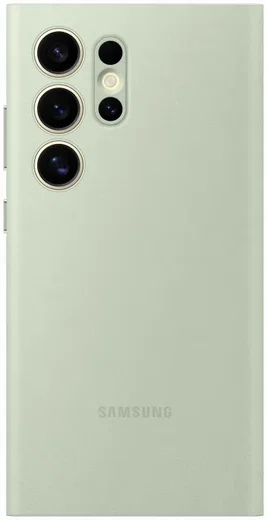 Origineel Samsung Galaxy S24 Ultra Hoesje Smart View Wallet Case Groen afbeelding 4