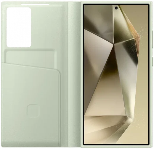 Origineel Samsung Galaxy S24 Ultra Hoesje Smart View Wallet Case Groen afbeelding 5