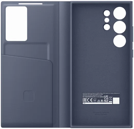Origineel Samsung Galaxy S24 Ultra Hoesje Smart View Wallet Case Paars afbeelding 5