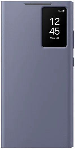 Origineel Samsung Galaxy S24 Ultra Hoesje Smart View Wallet Case Paars afbeelding 1