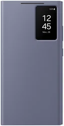 Origineel Samsung Galaxy S24 Ultra Hoesje Smart View Wallet Case Paars afbeelding