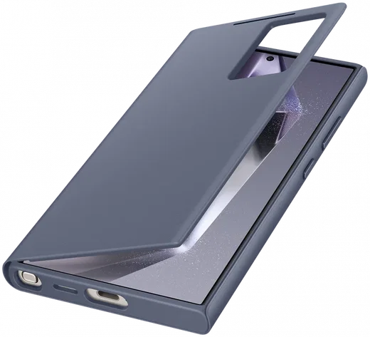 Origineel Samsung Galaxy S24 Ultra Hoesje Smart View Wallet Case Paars afbeelding 2