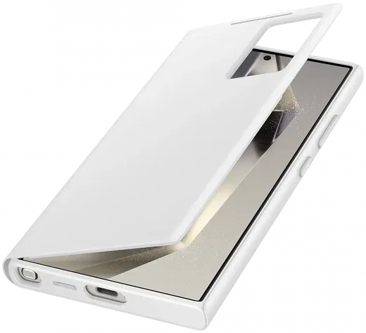 Origineel Samsung Galaxy S24 Ultra Hoesje Smart View Wallet Case Wit afbeelding 2