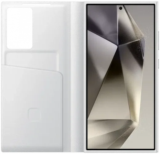 Origineel Samsung Galaxy S24 Ultra Hoesje Smart View Wallet Case Wit afbeelding 3