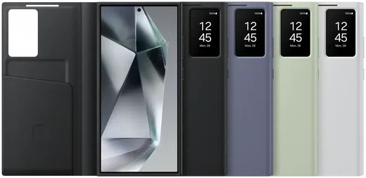 Origineel Samsung Galaxy S24 Ultra Hoesje Smart View Wallet Case Wit afbeelding 6