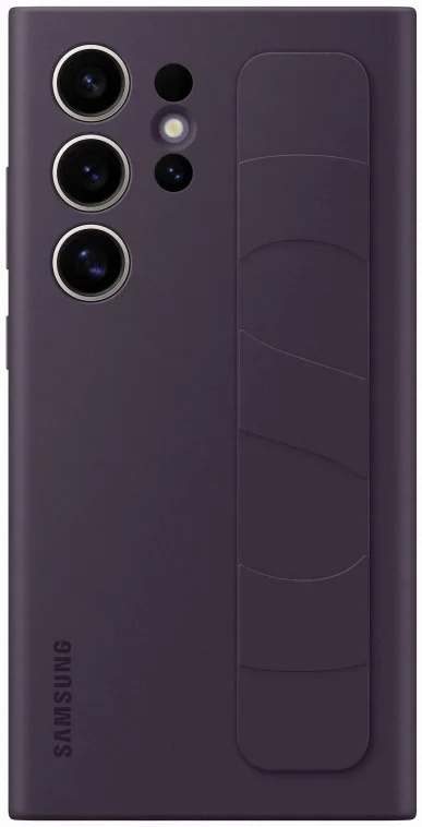 Origineel Samsung Galaxy S24 Ultra Hoesje Standing Grip Case Paars afbeelding 3