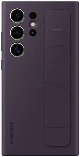 Origineel Samsung Galaxy S24 Ultra Hoesje Standing Grip Case Paars afbeelding 3