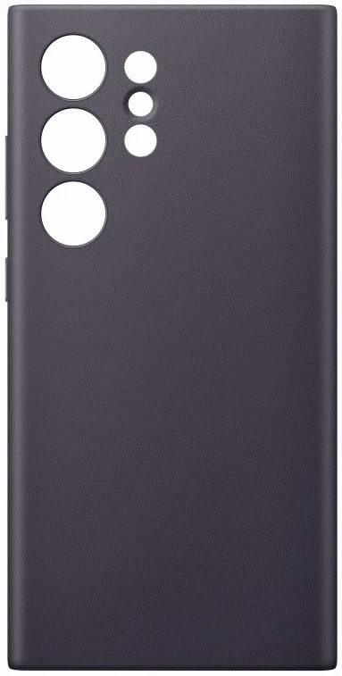 Origineel Samsung Galaxy S24 Ultra Hoesje Vegan Leather Case Paars afbeelding 4