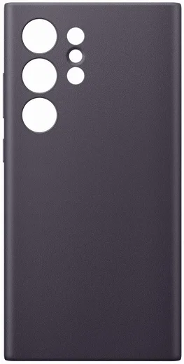 Origineel Samsung Galaxy S24 Ultra Hoesje Vegan Leather Case Paars afbeelding 4