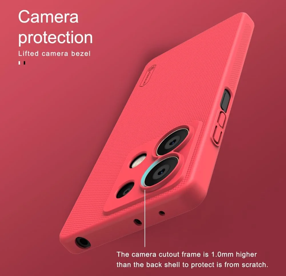 Nillkin Super Frosted Shield Xiaomi Redmi Note 13 5G Hoesje Blauw afbeelding 3