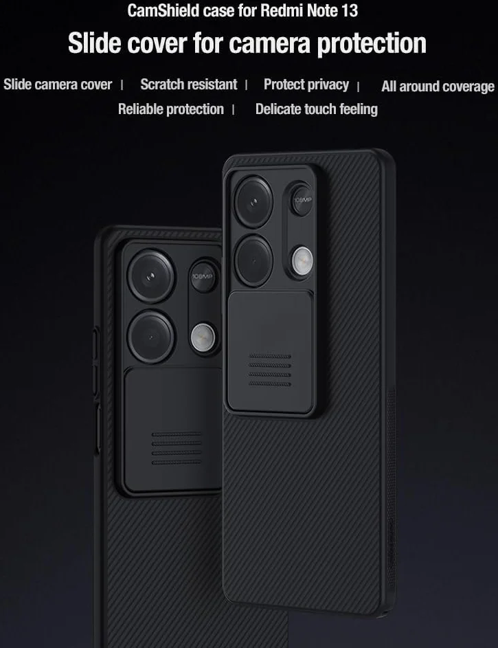 Nillkin CamShield Xiaomi Redmi Note 13 5G Hoesje Camera Slider Blauw afbeelding 10