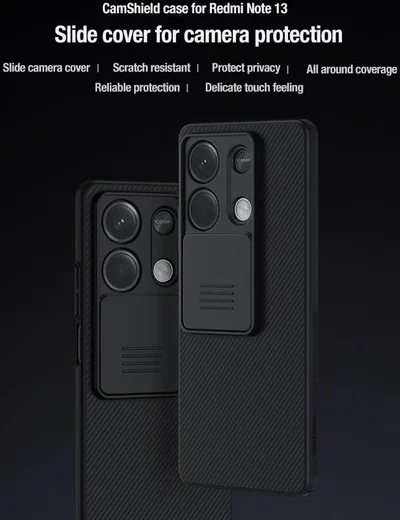 Nillkin CamShield Xiaomi Redmi Note 13 5G Hoesje Camera Slider Blauw afbeelding 10