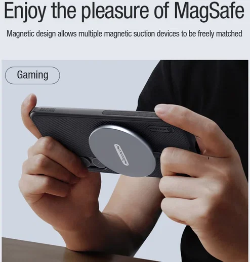Nillkin Frosted Shield Samsung Galaxy S24 Plus Hoesje MagSafe Zwart afbeelding 4