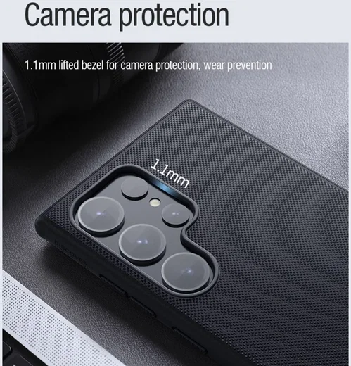 Nillkin Frosted Shield Samsung Galaxy S24 Ultra Hoesje MagSafe Zwart afbeelding 10