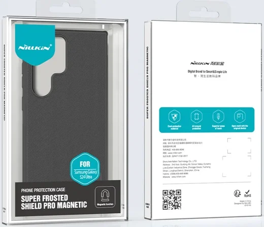 Nillkin Frosted Shield Samsung Galaxy S24 Ultra Hoesje MagSafe Zwart afbeelding 11