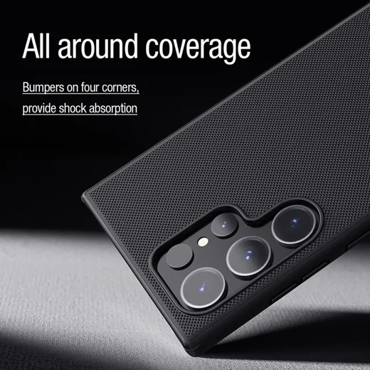Nillkin Frosted Shield Samsung Galaxy S24 Ultra Hoesje MagSafe Zwart afbeelding 4