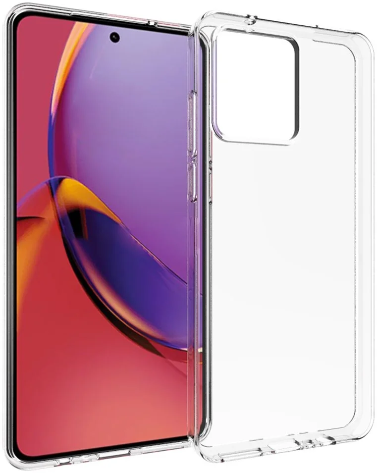 Motorola Moto G84 Hoesje Dun TPU Back Cover Transparant afbeelding 1