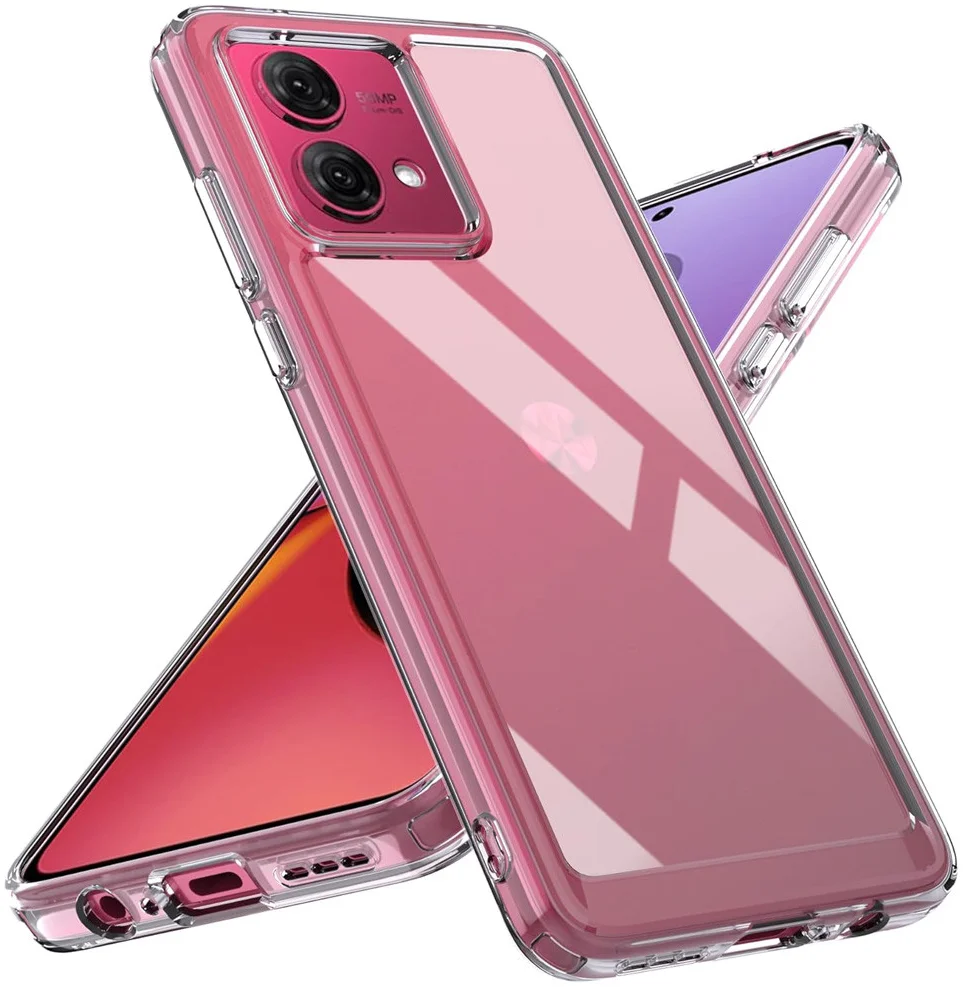 Motorola Moto G84 Hoesje Dun TPU Back Cover Transparant afbeelding 2