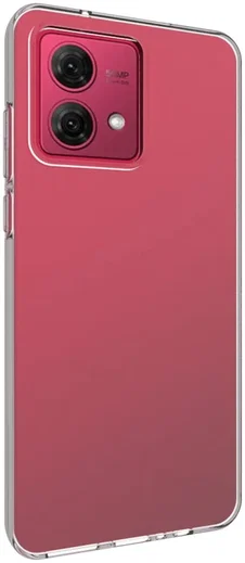 Motorola Moto G84 Hoesje Dun TPU Back Cover Transparant afbeelding 3