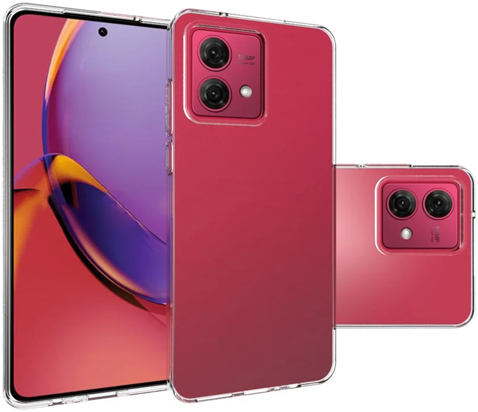 Motorola Moto G84 Hoesje Dun TPU Back Cover Transparant afbeelding 4