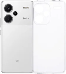 Xiaomi Redmi Note 13 Pro Plus Hoesje Dun TPU Back Cover Transparant afbeelding