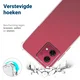 Motorola Moto G84 Hoesje Schokbestendig Dun TPU Back Cover Transparant afbeelding 2