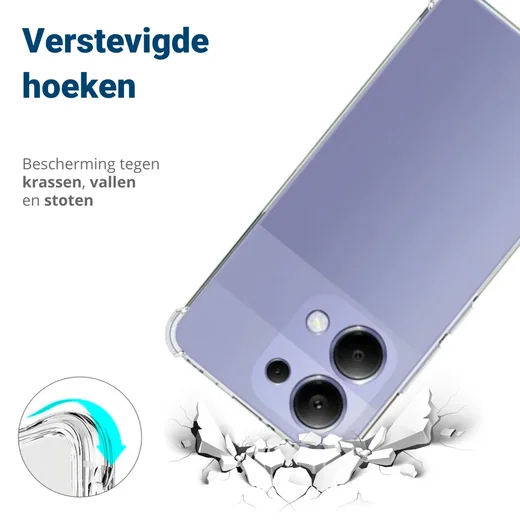 Xiaomi Redmi Note 13 5G Hoesje Schokbestendig Dun TPU Transparant afbeelding 5
