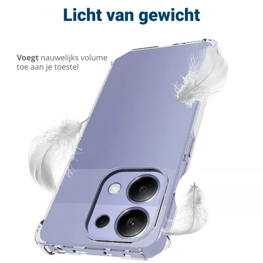 Xiaomi Redmi Note 13 5G Hoesje Schokbestendig Dun TPU Transparant afbeelding 8