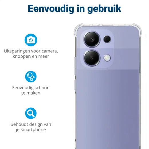 Xiaomi Redmi Note 13 5G Hoesje Schokbestendig Dun TPU Transparant afbeelding 9