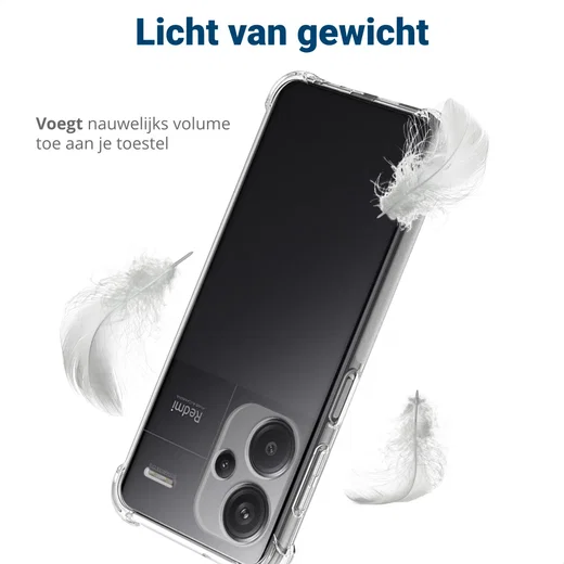 Xiaomi Redmi Note 13 Pro Plus Hoesje Schokbestendig TPU Transparant afbeelding 6