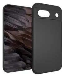 Google Pixel 8a Hoesje Matte Back Cover Dun TPU Zwart afbeelding