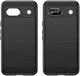 Google Pixel 8a Hoesje Geborsteld TPU Flexibele Back Cover Zwart afbeelding 2