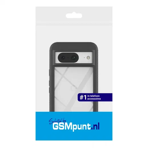 Google Pixel 8a Hoesje Full Protect 360° Cover Hybride Zwart afbeelding 10