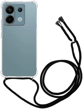 Xiaomi Redmi Note 13 Pro 5G / Poco X6 Hoesje met Koord TPU Transparant