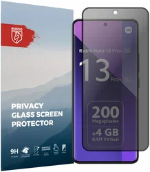 Rosso Xiaomi Redmi Note 13 Pro Plus 9H Screen Protector Privacy afbeelding