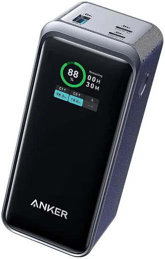 Anker 735 Prime (200W) Powerbank voor MacBook/Laptop 20.000 mAh Zwart afbeelding 1