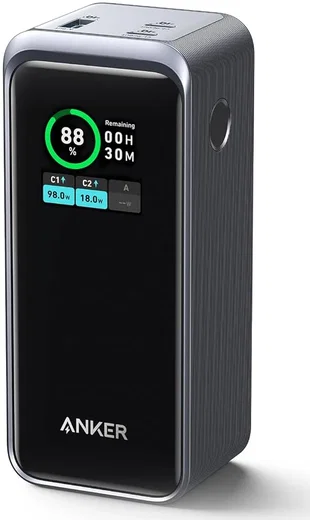 Anker 735 Prime (200W) Powerbank voor MacBook/Laptop 20.000 mAh Zwart afbeelding 2