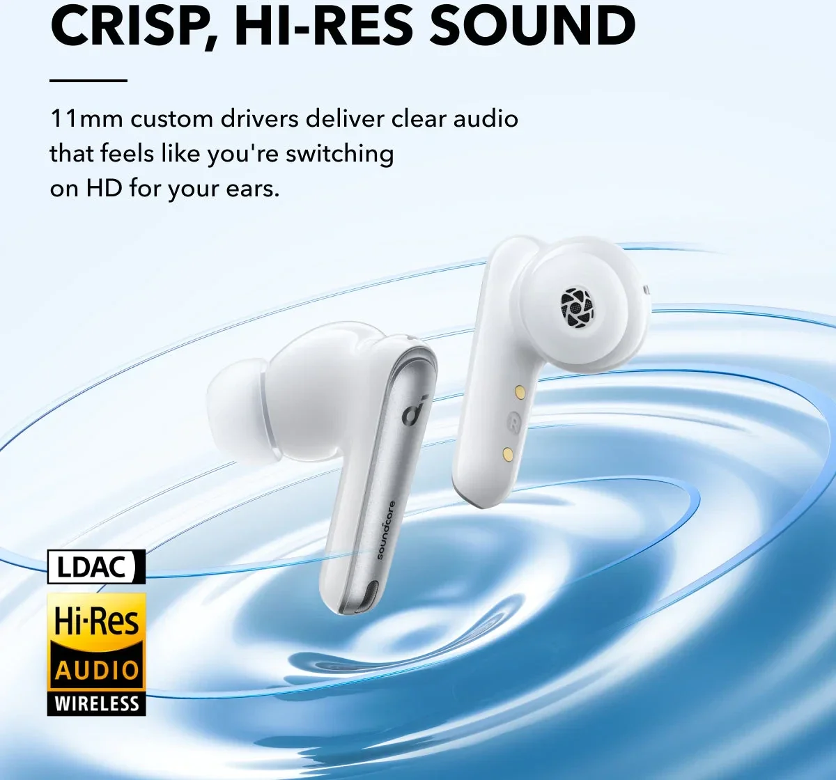 Anker SoundCore Liberty 4 Draadloze Oordopjes Noise Cancelling Wit afbeelding 2