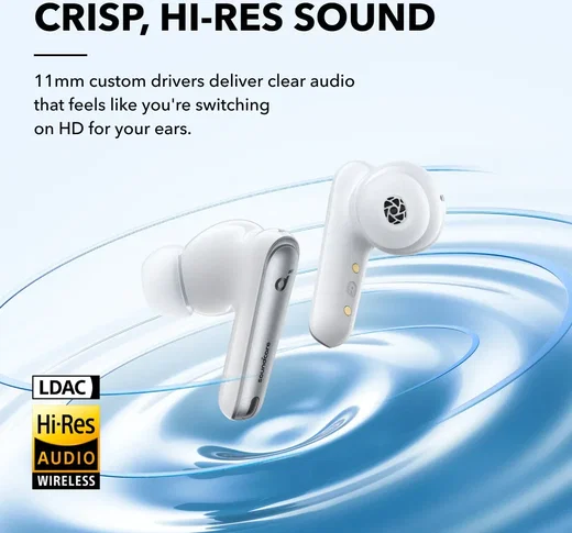 Anker SoundCore Liberty 4 Draadloze Oordopjes Noise Cancelling Wit afbeelding 2