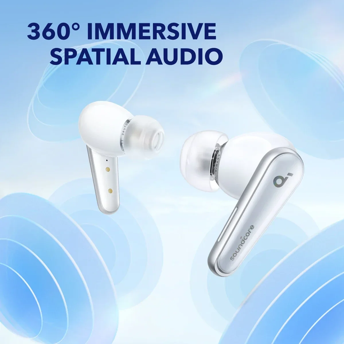 Anker SoundCore Liberty 4 True Wireless Earbuds met Hi-Res Audio Wit afbeelding 3