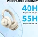 Anker SoundCore Space One Draadloze Koptelefoon Noise Cancelling Beige afbeelding 6
