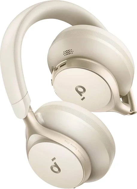 Anker SoundCore Space One Draadloze Koptelefoon Noise Cancelling Beige afbeelding 8