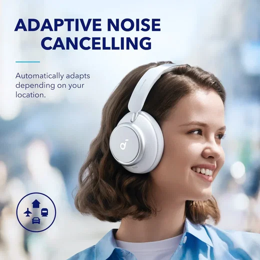Anker SoundCore Q45 Draadloze Noise Cancelling Koptelefoon Wit afbeelding 4