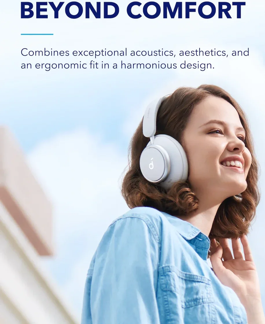 Anker SoundCore Q45 Draadloze Noise Cancelling Koptelefoon Wit afbeelding 6